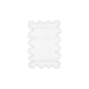 white coral style scallop mirror